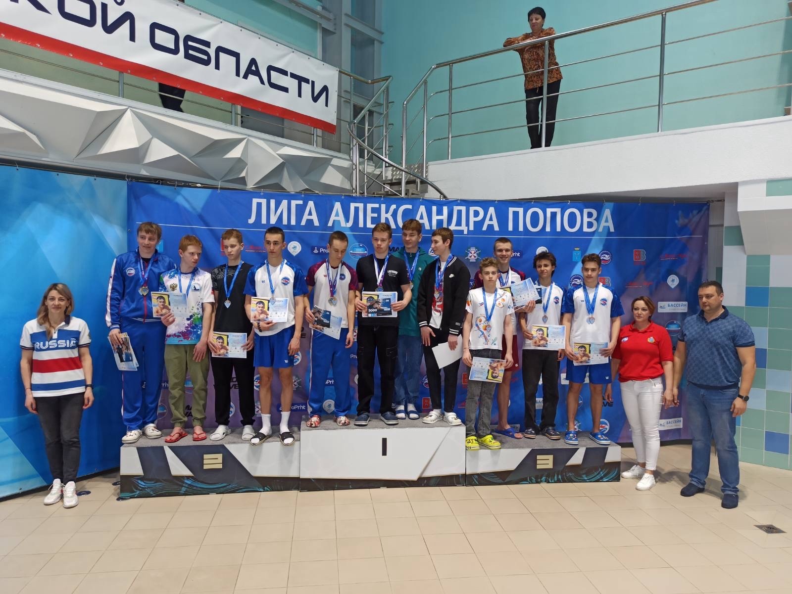 Соревнования по плаванию.