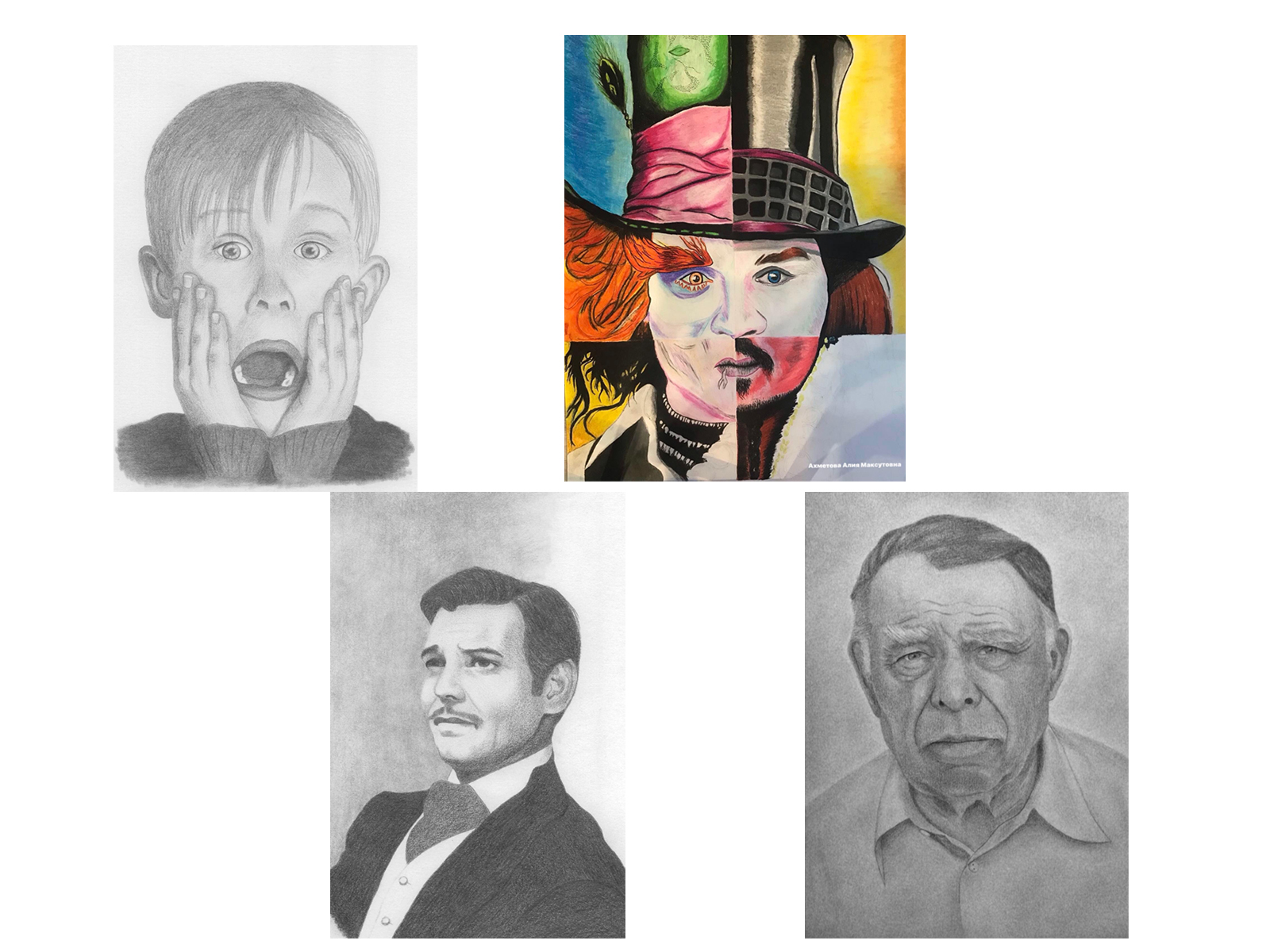 Рисуют родители.
