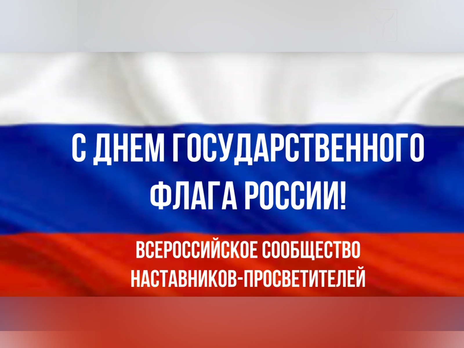 Советник по воспитанию Е.В. Аверьянова приняла участие во Всероссийской акции, посвященной Дню Государственного флага РФ.